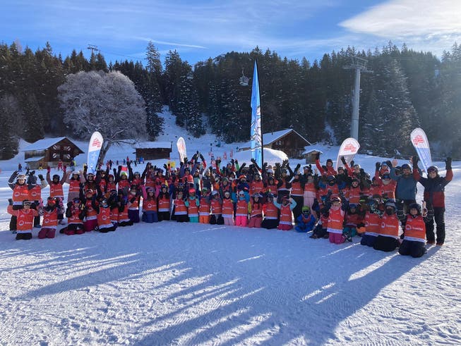Die Grenchner Schülerinnen und Schüler genossen den Skitag auf dem Hasliberg.