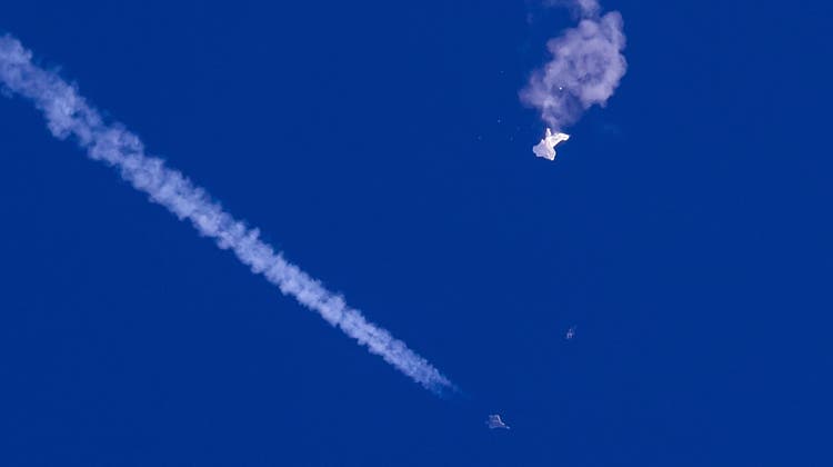Die USA haben vor einer Woche bereits einen mutmasslichen chinesischen Spionageballon abgeschossen. (Keystone / AP Chad Fish)