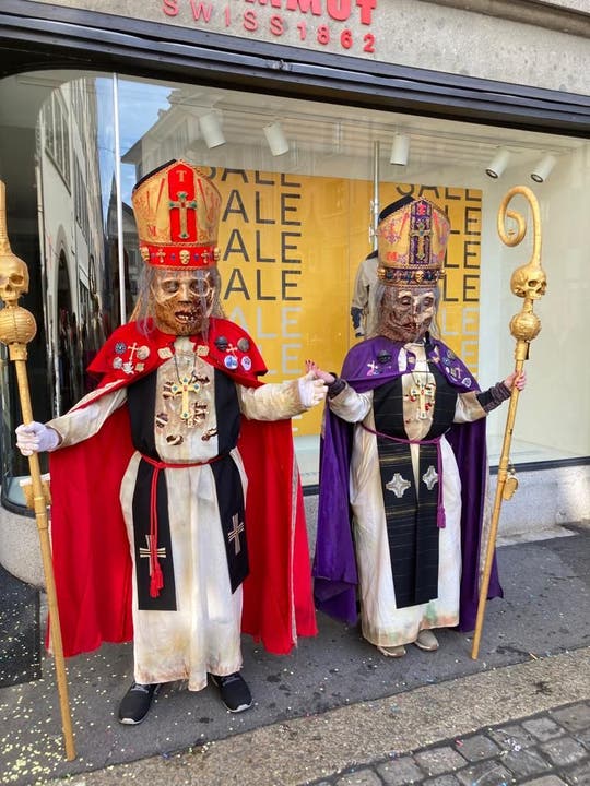 Erzbischof Lucius II und Magnus IV in der Stadt Luzern. 