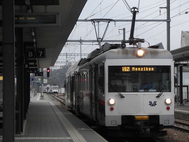 Die S14 zwischen Aarau und Menziken braucht derzeit länger.
