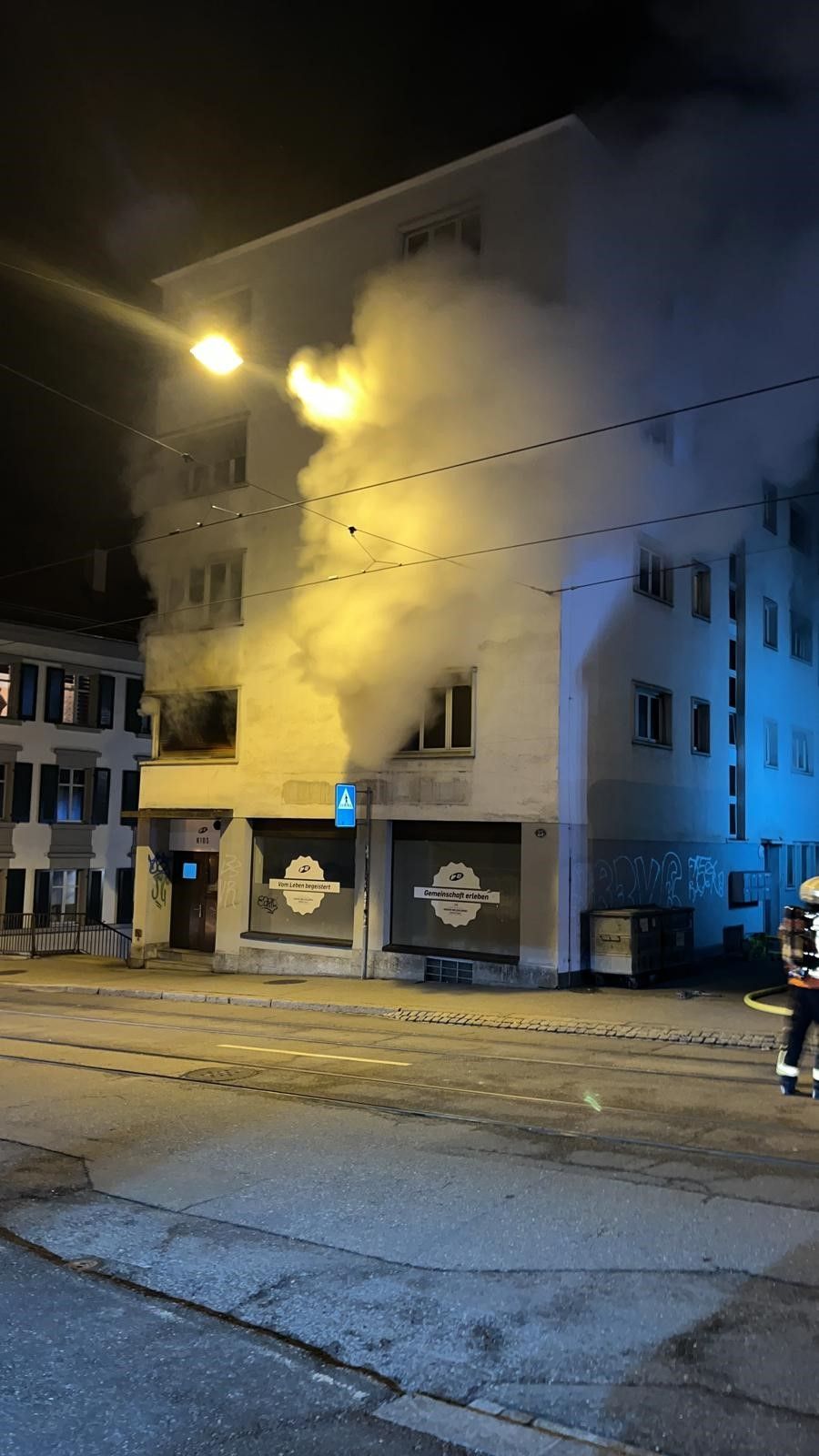 St.Gallen: Brand In Mehrfamilienhaus