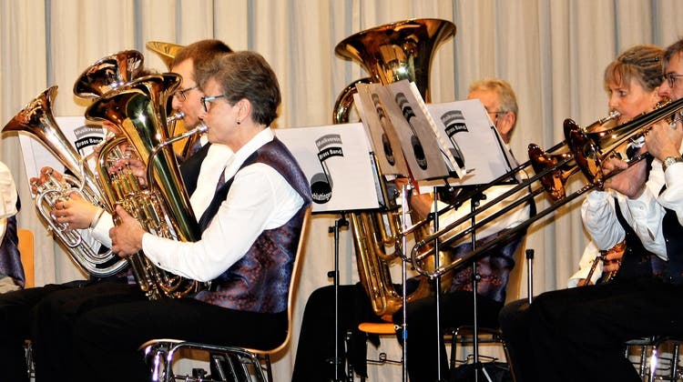 Der Musikverein Brass Band Schlattingen bot am Samstag ein vielseitiges Konzert. (Bild: Dieter Ritter)
