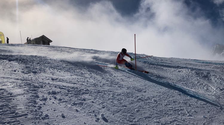 Yannick Planzer wird zum ersten Mal Urner Slalommeister. (Bild: Armin Briker (12. 3. 2023))