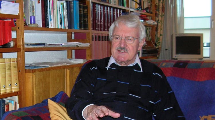 Anton Meinrad Meier, Gründer der Mazzini-Stiftung Grenchen und  ehemaliger Leiter des Kinderheims Bachtelen, ist im 94. Altersjahr gestorben. (Sascha Tankerville)