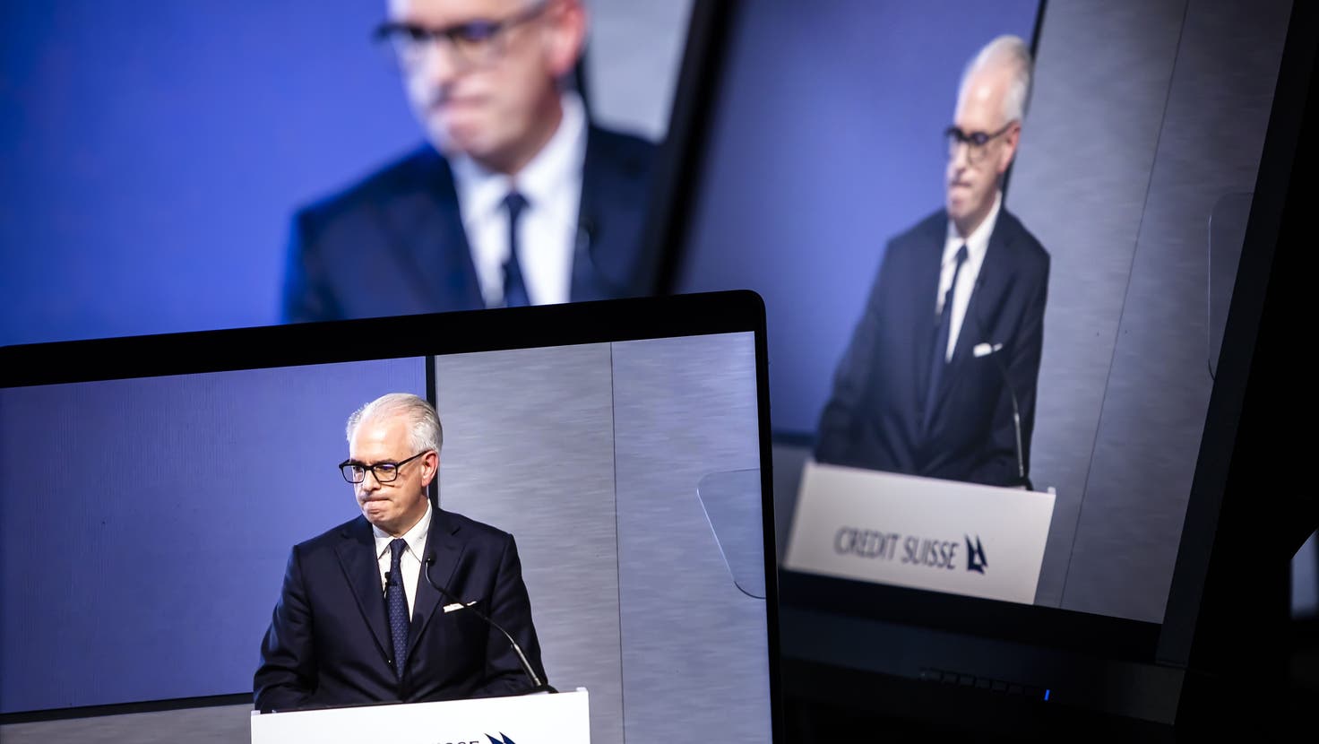Der letzte Credit-Suisse-CEO Ulrich Körner hoffte vergeblich auf den Transformationsbonus. (Bild: Michael Buholzer / Keystone)