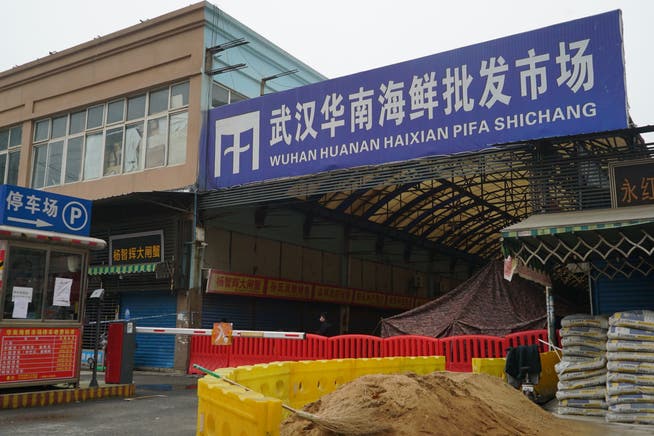 Möglicher Ursprung des Coronavirus: Der Huanan-Markt in Wuhan.