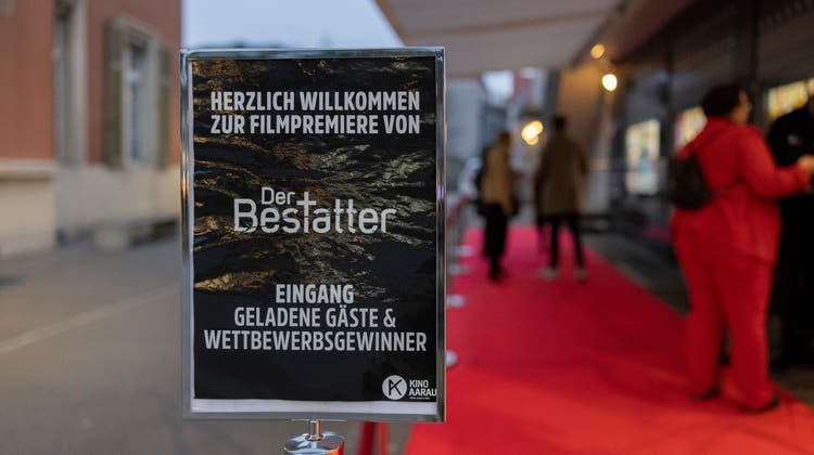 Premiere "Der Bestatter - Der Film" im Kino Ideal in Aarau, am 23. März 2023. (Severin Bigler / © CH Media)