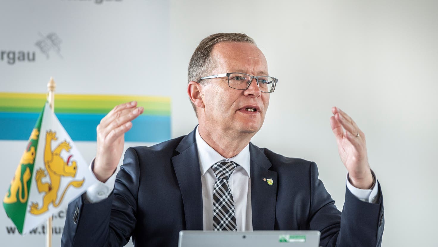 Der Thurgauer Regierungsrat Walter Schönholzer leitete im August 2017 die Taskforce, welche bei Ulrich K. die Hofräumung durchführte. (Andrea Stalder)