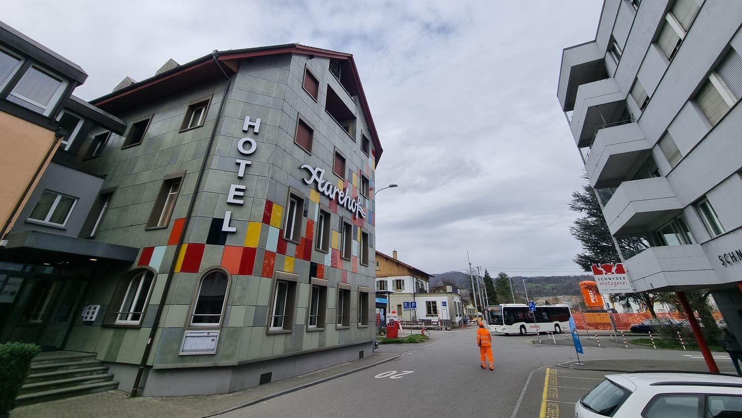 Hotel Aarehof in Möriken-Wildegg wird zur Asylunterkunft. (Bild: Eva Wanner)