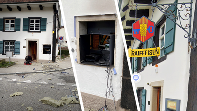 Der Bankomat in Hofstetten wurde komplett zerstört. (Kapo Solothurn)