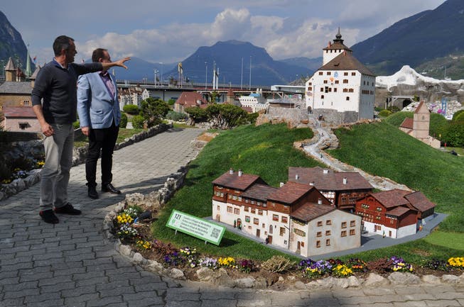 Seit Mittwoch in Kleinformat im Swissminatur zu sehen: Schloss Werdenberg in Melide.