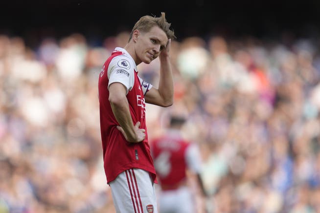Grosse Enttäuschung bei Arsenal-Captain Martin Ödegaard.
