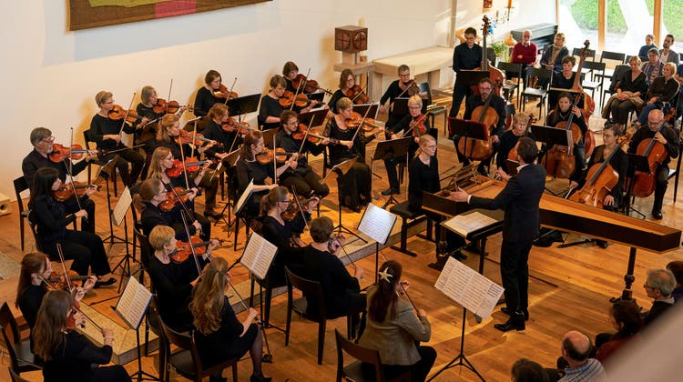Das Konzert des Baarer Kammerorchesters in der Thomaskirche lockte ein zahlreiches Publikum an. (Bild: Mathias Blattmann (Baar/Inwil, 13. 5. 2023))