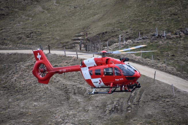 Die Verletzten wurde mit dem Helikopter ins Spital gebracht. 