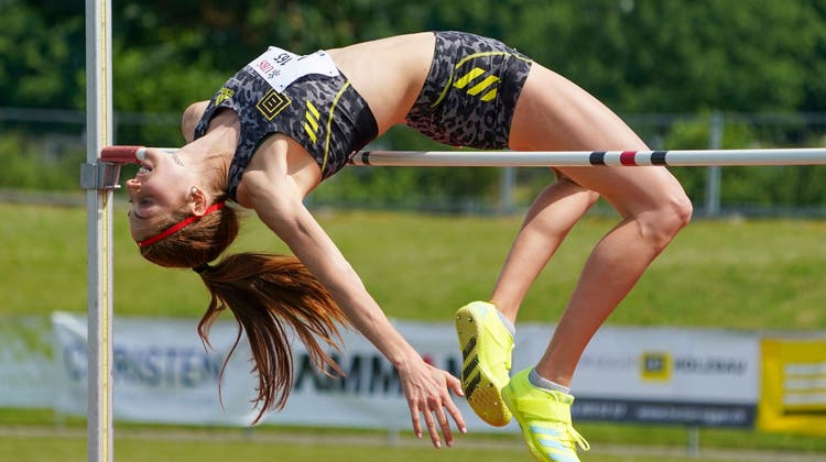 Vor drei Jahren sprang Salome Lang mit 1,97 Metern einen neuen Schweizer Rekord. Nach einer langen Verletzungspause kehrte sie nun zurück. (Archivbild: Andy Mueller/freshfocus)