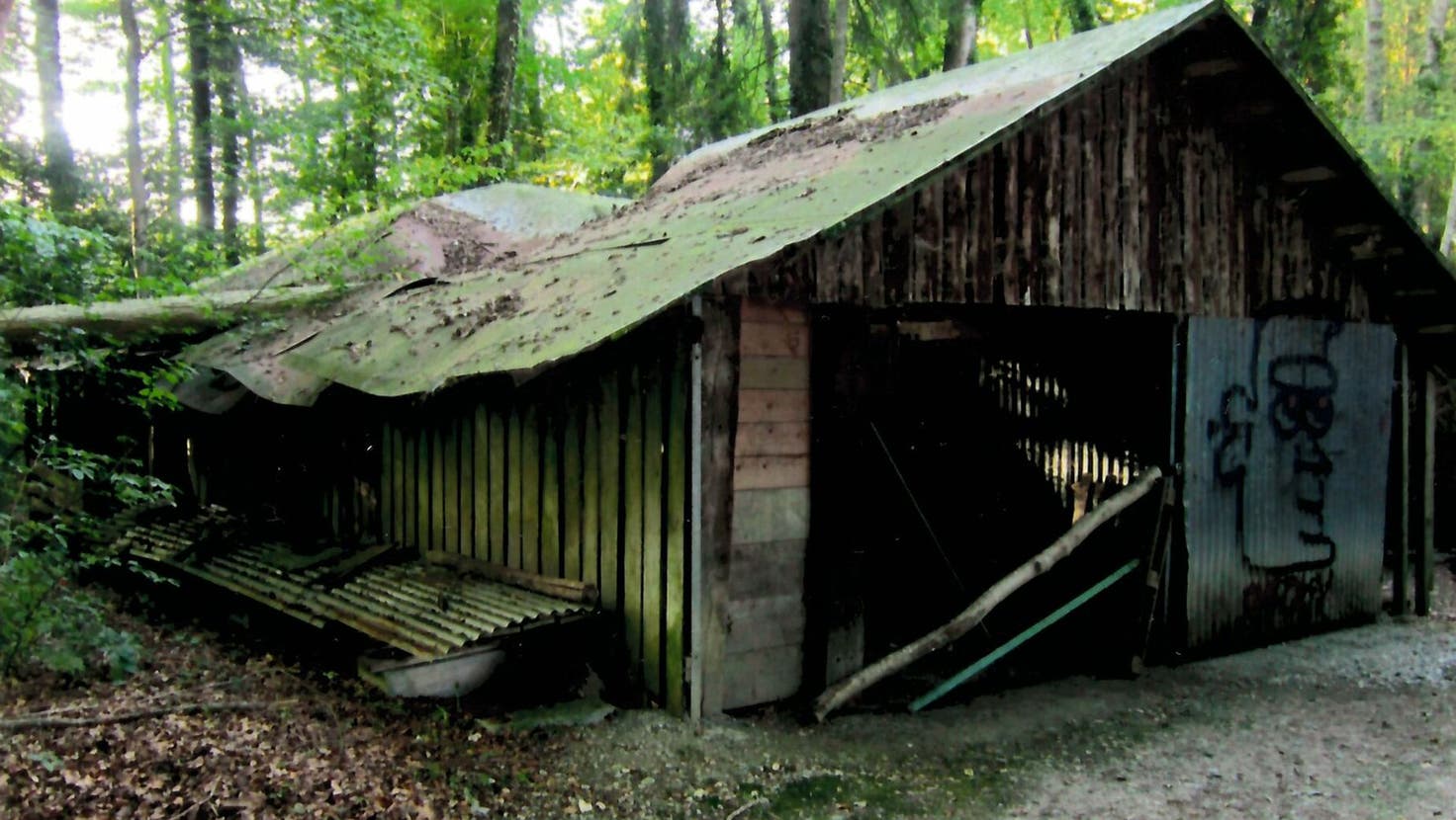 Für das Thurgauer Forstamt galt diese 70-jährige Hütte im Romanshorner Wald als Neubau. (Bild: Fritz Schoop)
