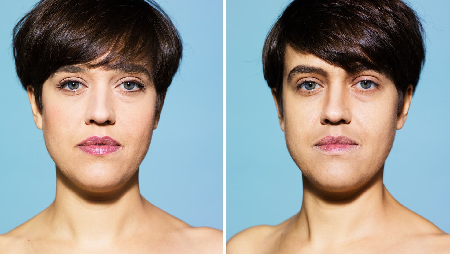 Männlich oder weiblich? Zweimal dasselbe Model, unterschiedlich gestylt. (Bild: Massimo Giovannini / Plainpicture)