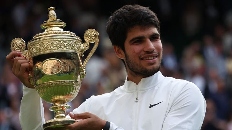 Carlos Alcaraz ist Wimbledon-Sieger 2023. (Bild: Neil Hall / EPA (London, 16. 7. 2023))