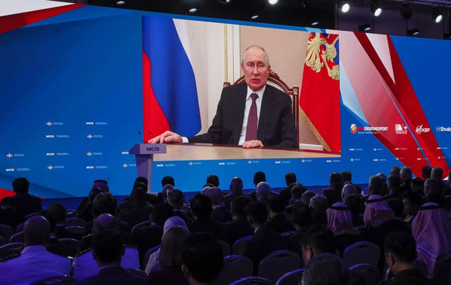 Vladimir Putin at the 11th Moscow Security Conference.