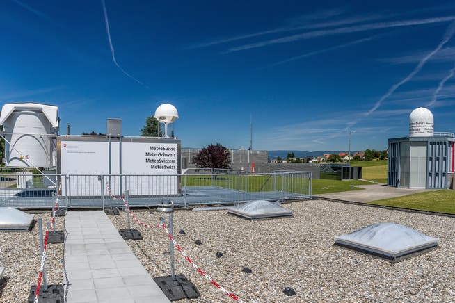 The measuring station near Payerne, where MeteoSwiss has released a weather balloon twice a day since 1954.