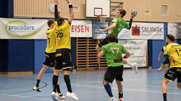 Handball Schweizer Cup HV Olten gegen St. Otmar St. Gallen. (Bild: Carole Lauener)