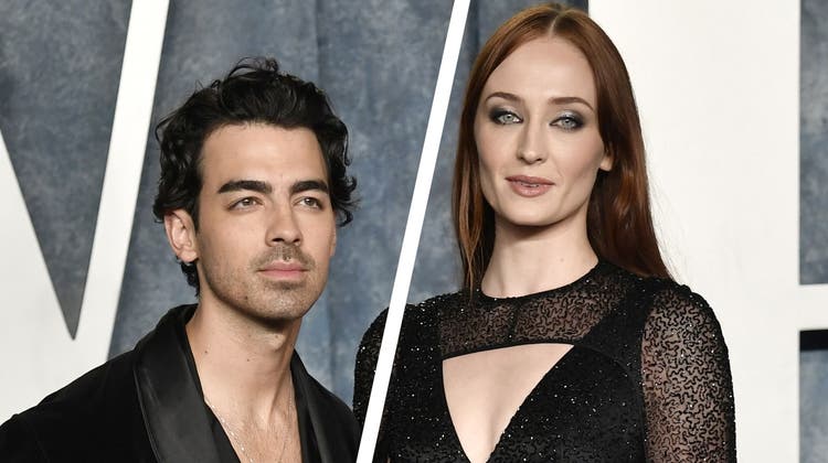 Überraschendes Liebes-Aus: Joe Jonas und Sophie Turner wirkten bei der «Vanity Fair»-Oscar Party Anfang des Jahres noch glücklich. (Bild: Keystone)