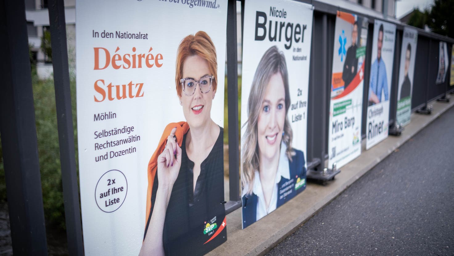Es ist Wahlkampf. 713 Kandidatinnen und Kandidaten buhlen im Aargau um 16 Sitze. In der Poleposition ist die SVP. (Bild: David Grob)