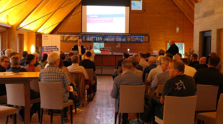 Der Parteitag der FDP Uri wurde in der «Company Lodge» abgehalten. (Bild: Carmen Epp (Seedorf, 21. 9. 2023))