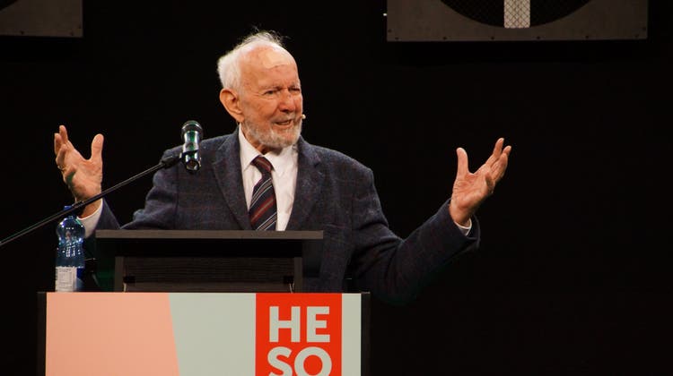 Ernst Ulrich von Weizsäcker war zu Gast an der HESO 2023. (Bild: zvg)