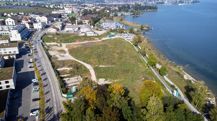 Das Grundstück der Arrivée-Überbauung in Horn wird um 1,85 Meter angehoben. (Bild: Rudolf Hirtl)