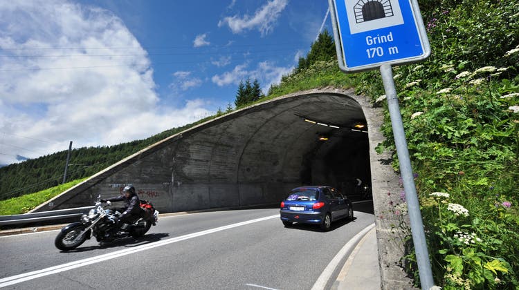 Der Grind-Tunnel Richtung Oberalppass. (Bild: Eveline Beerkircher)