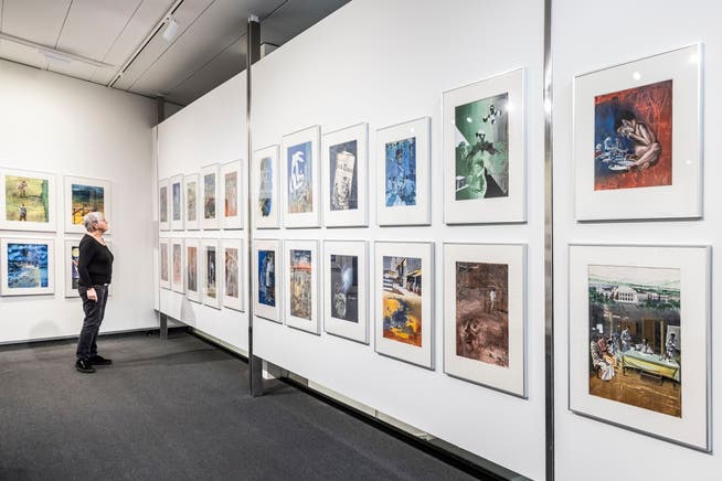 Die «Weltwissen» betitelte Ausstellung im Hans Erni Museum zeigt unter anderem eine grosse Zahl an Illustrationsvorlagen, die Hans Erni in den Sechzigern für eine zehnbändige Enzyklopädie schuf. 
