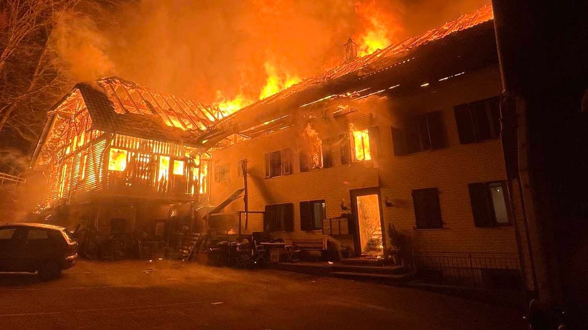 Brand in Pfaffnau: Ermittler schliessen Brandstiftung aus