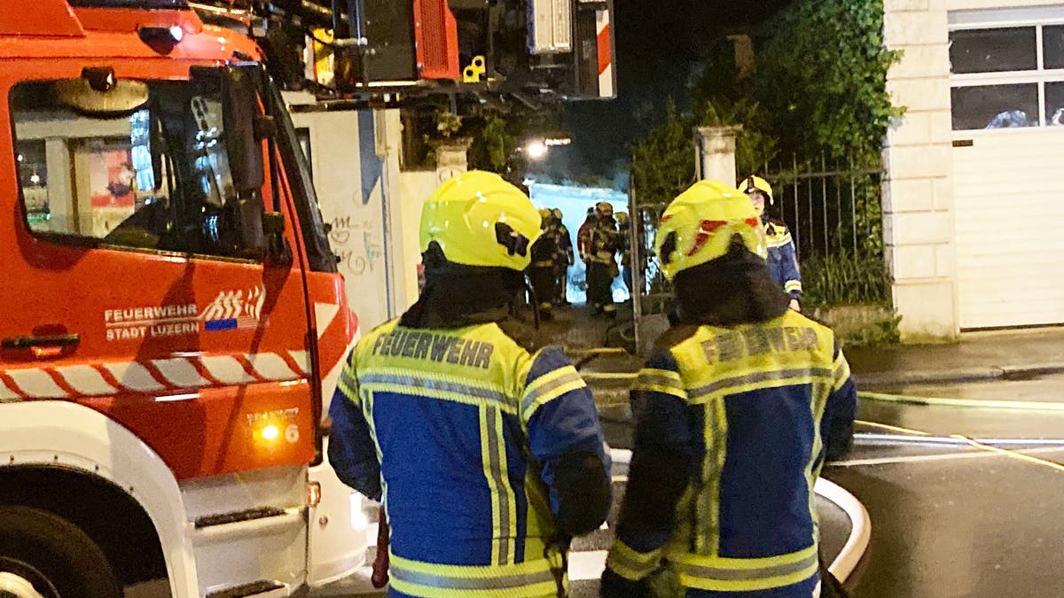 Brand in Luzern: Feuerwehr im Einsatz