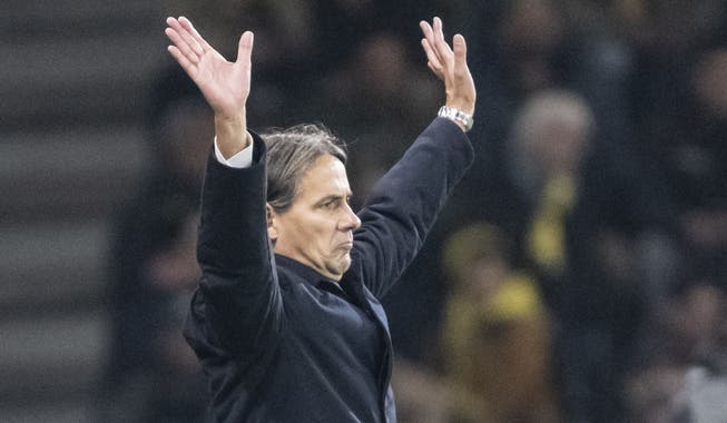 Para a técnica do Inter, Simone Inzaghi, a pressão aumenta a cada minuto do segundo tempo.