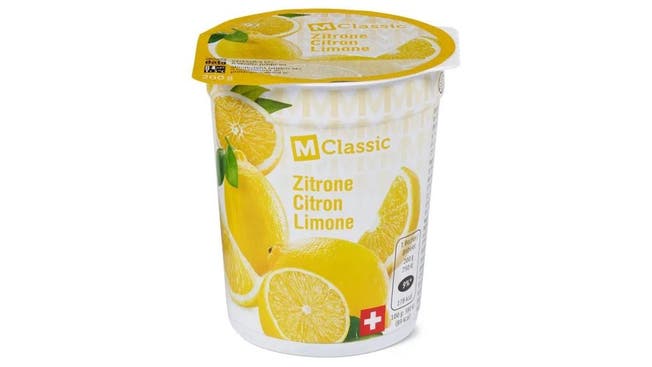 Migros está atualmente fazendo o recall deste iogurte de limão.