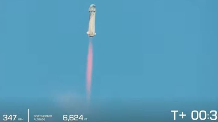 Jeff Bezos Weltraumflug im Livestream